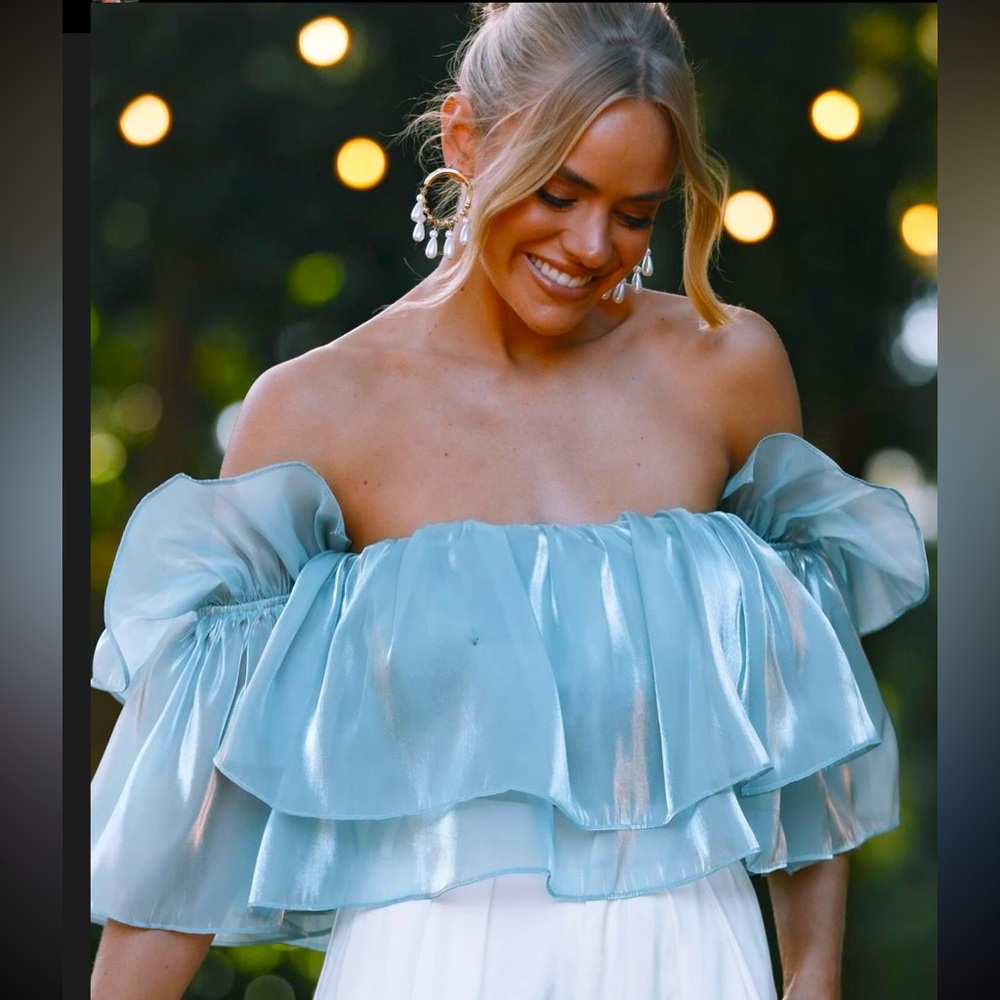 Off the shoulder crop top
